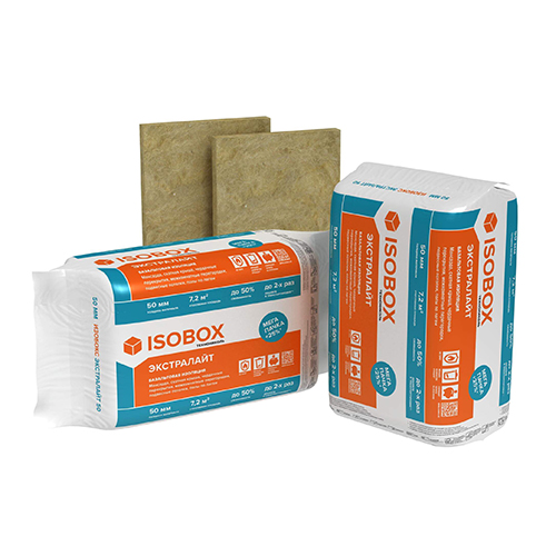Утеплитель Изобокс Экстралайт 1200х600х50 мм, 8 шт. уп