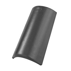 BRAAS Черепица коньковая минеральная 450*250мм/34 шт под (черный)